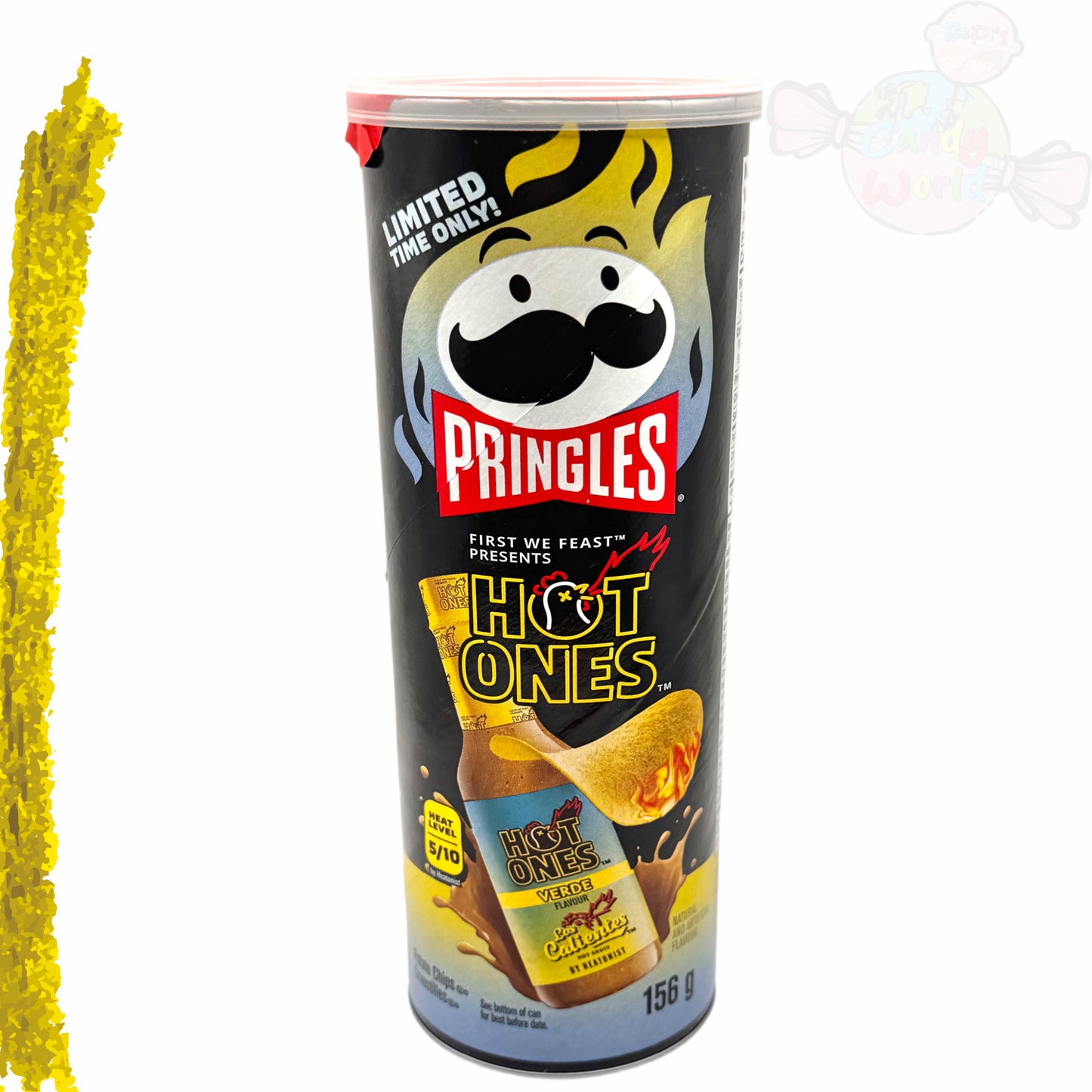 Pringles Hot Ones Verde 156g