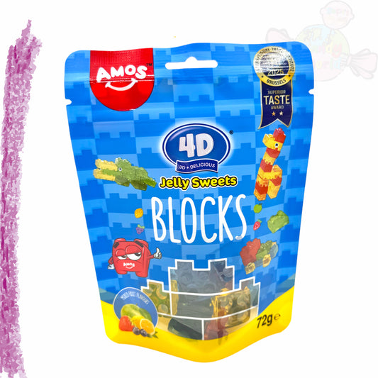 Amos Peelerz 4D Blocks Gummy 72g