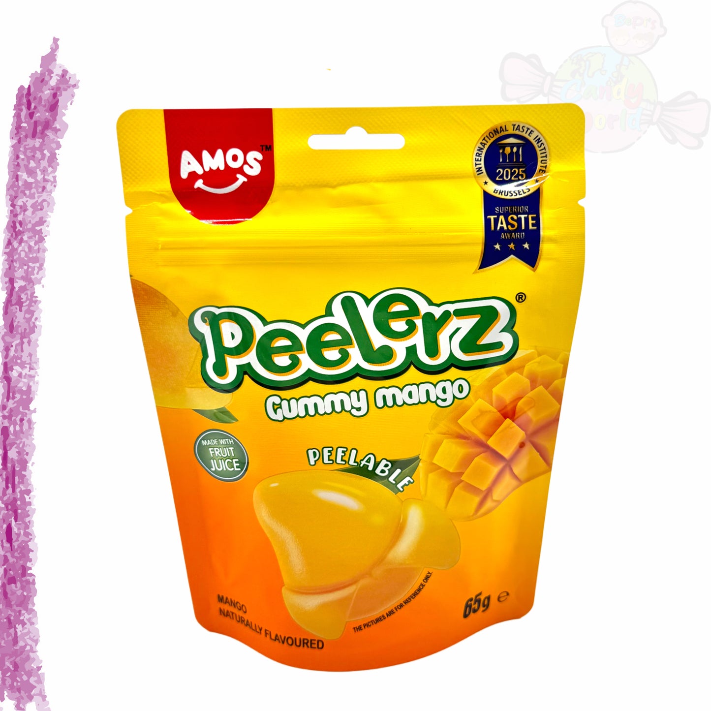 Amos Peelerz Gummy Mango 65g