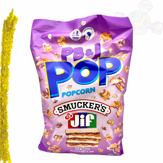 Candy Pop Popcorn Peanut Butter & Grape 149g