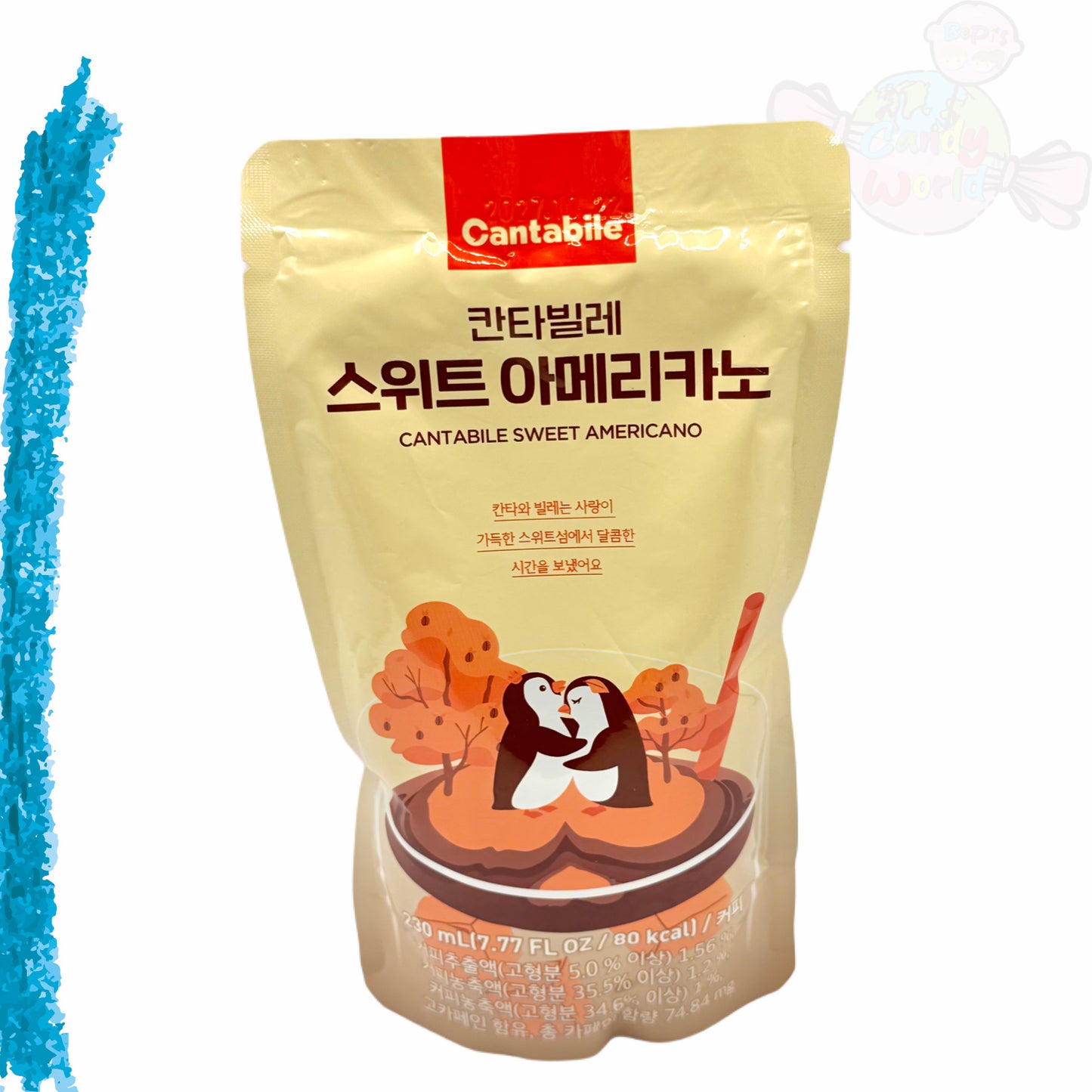 Cantabile Sweet Americano Coffee Beutelgetränk 230ml - Pouch Drink