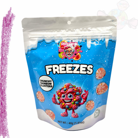 Chaos Candy Freezes Crunchy Rainbow Clusters 40g