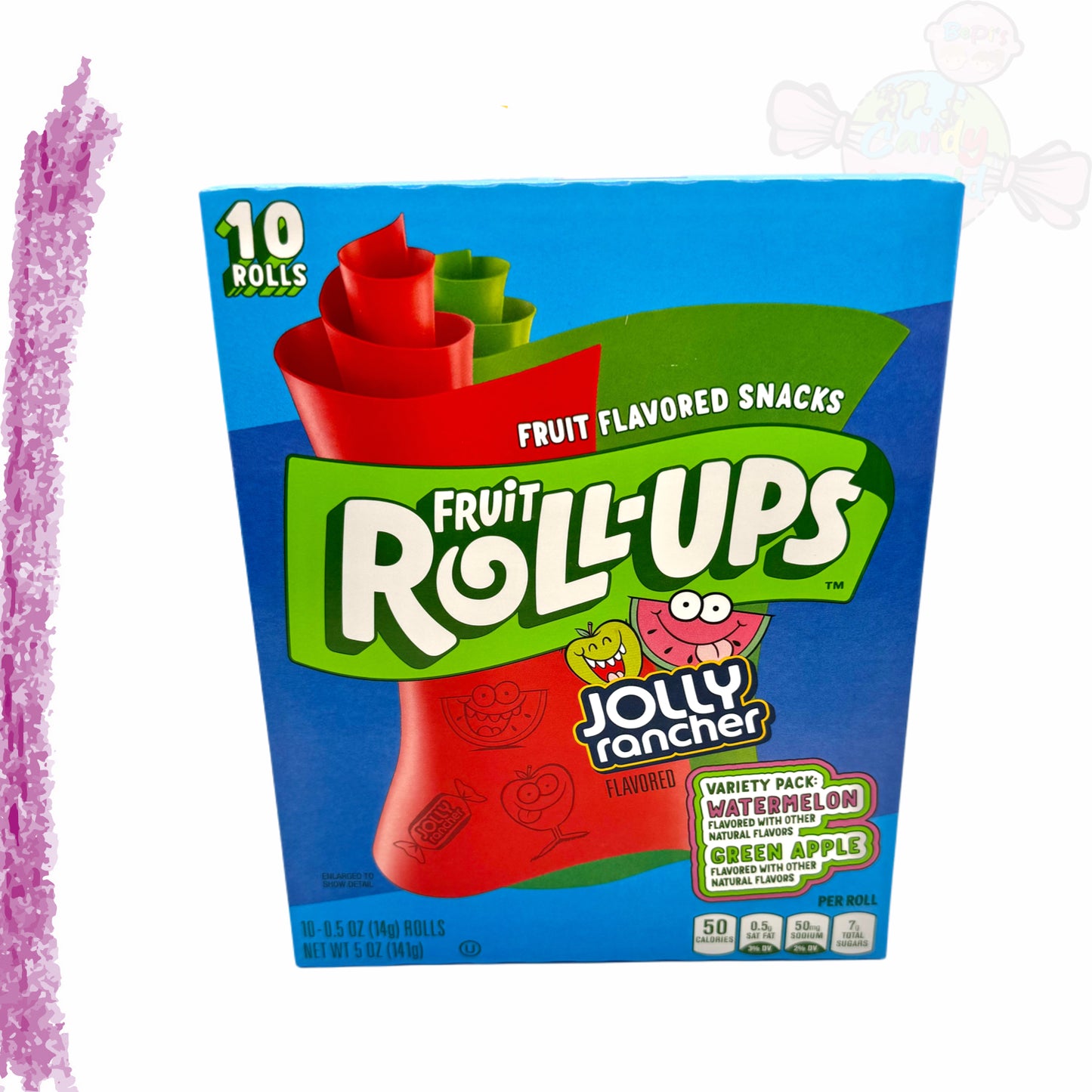 Jolly Rancher Fruit Roll-Ups Variety Pack Greenapple & Watermelon