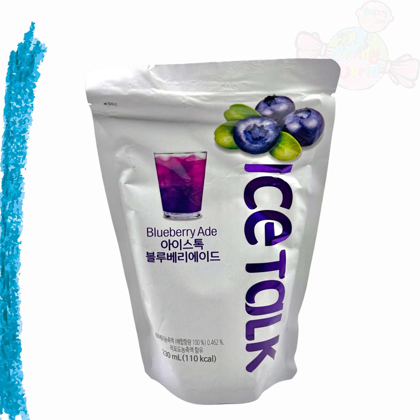 Ice Talk Blueberry Beutelgetränk 230 ml - Pouch Drink