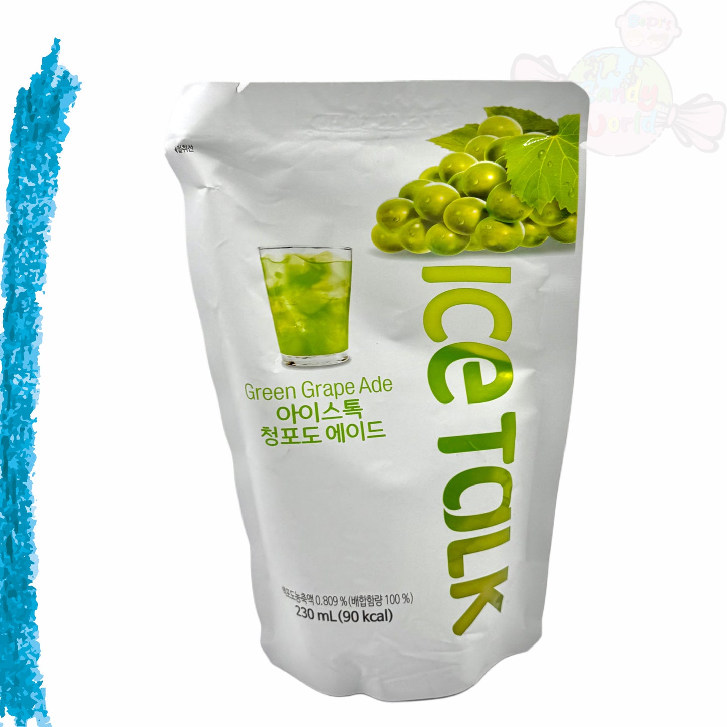 Ice Talk Green Grape Beutelgetränk 230ml - Pouch Drink