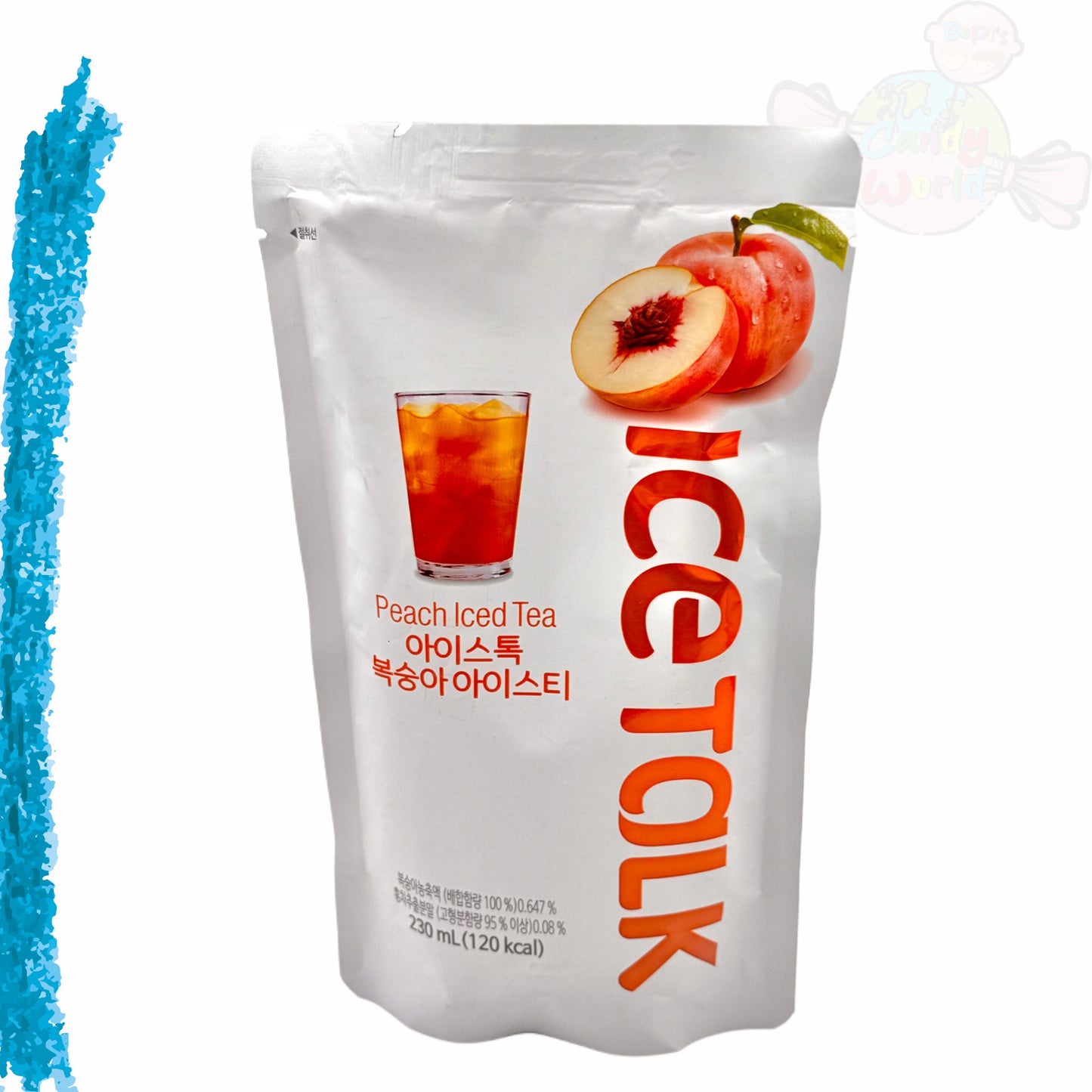 Ice Talk Peach Beutelgetränk 230ml - Pouch Drink