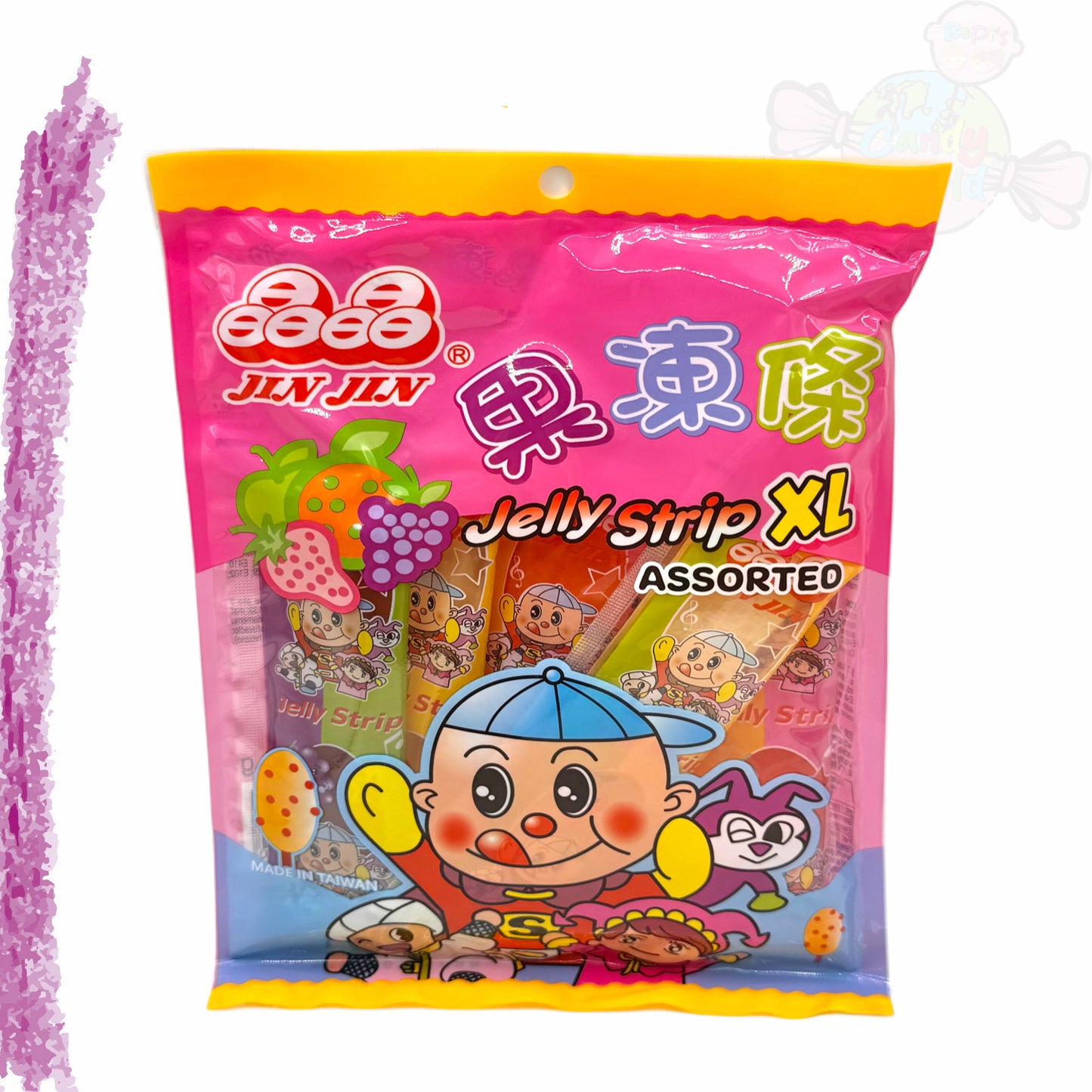 Jin Jin Jelly Strip XL Assorted 300g