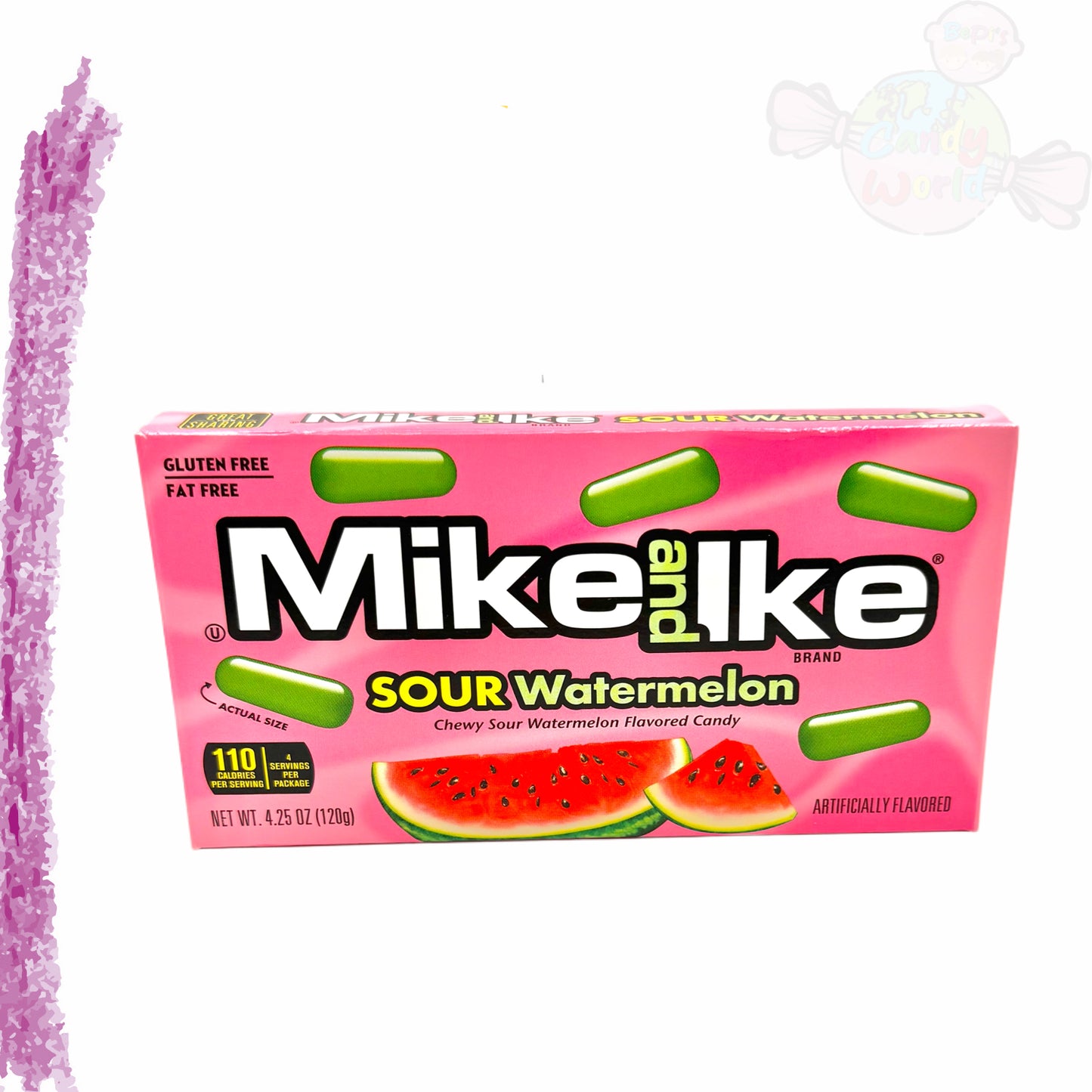 Mike and Ike Sour Watermelon 120g