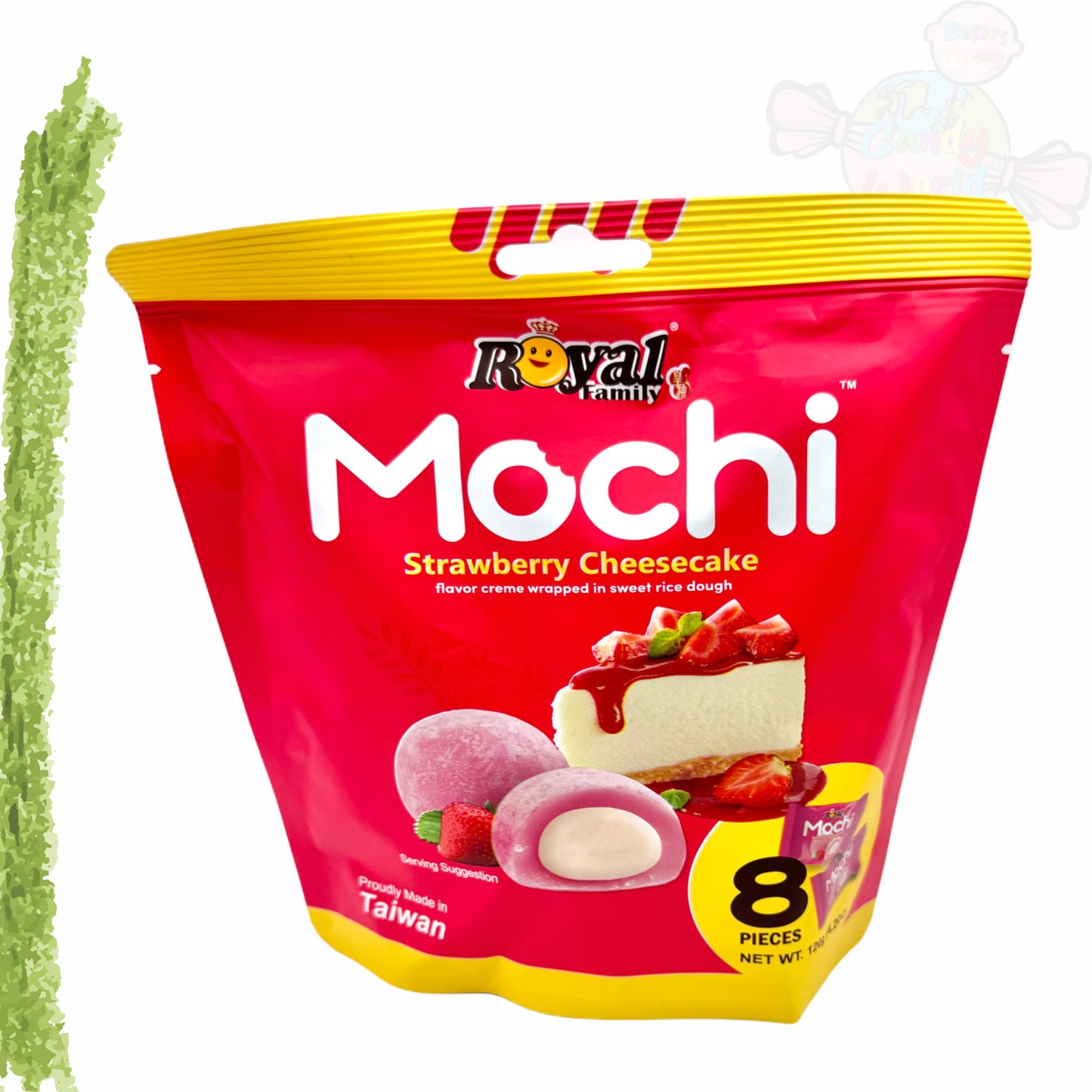 Royal Family Mochi Strawberry Cheesecake 120g
