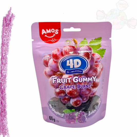 Amos 4D Juicy Burst Grape Fruit Gummy 65g