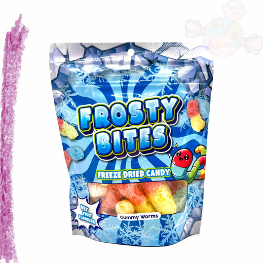 Frosty Bites Gummy Worms 50g