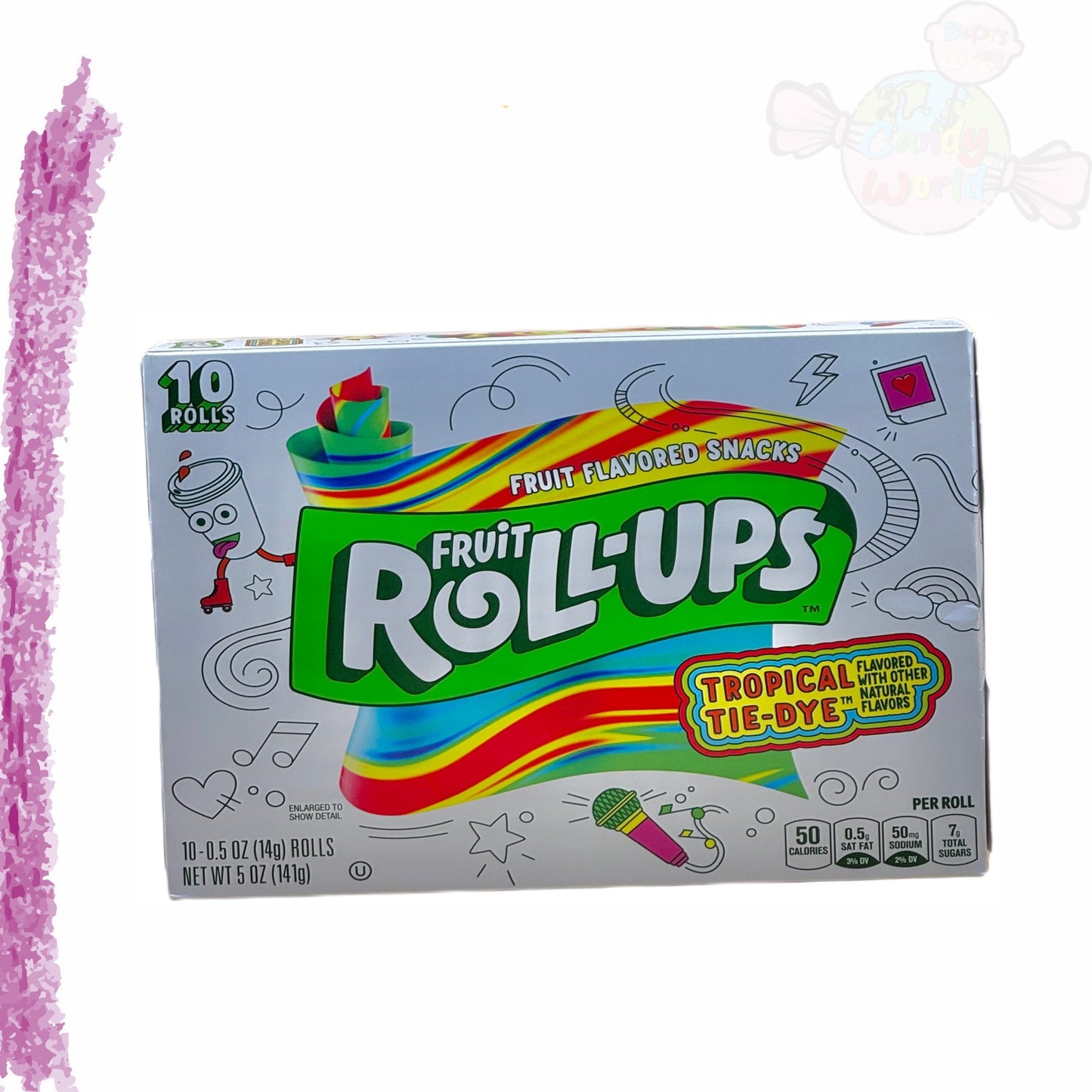 Betty Crocker Fruit Roll Ups Tropical Tie-Dye