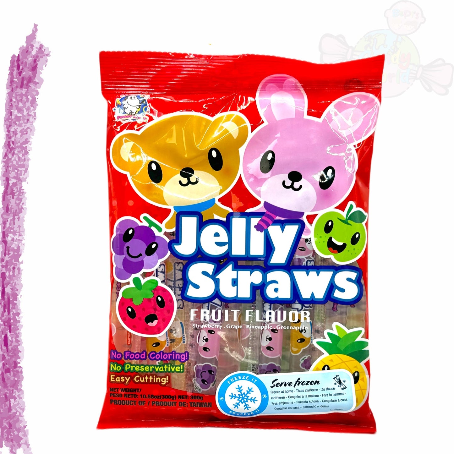 Jelly Straws Fruit Flavor