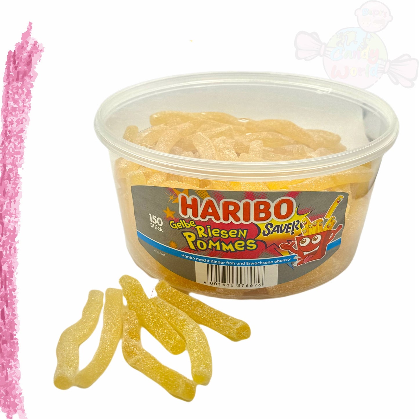 Haribo Riesen Pommes gelb