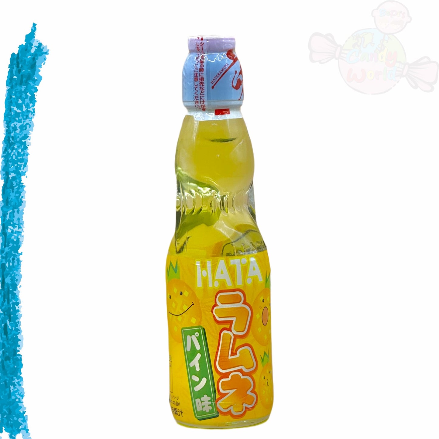 Hatakosen Ramune Pineapple 200ml