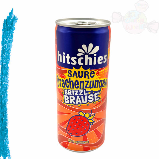 Hitschies Saure Drachenzungen Brizzl Brause Erdbeer 250ml