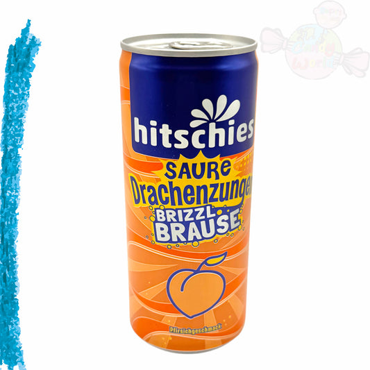 Hitschies Saure Drachenzungen Brizzl Brause Pfirsich 250ml