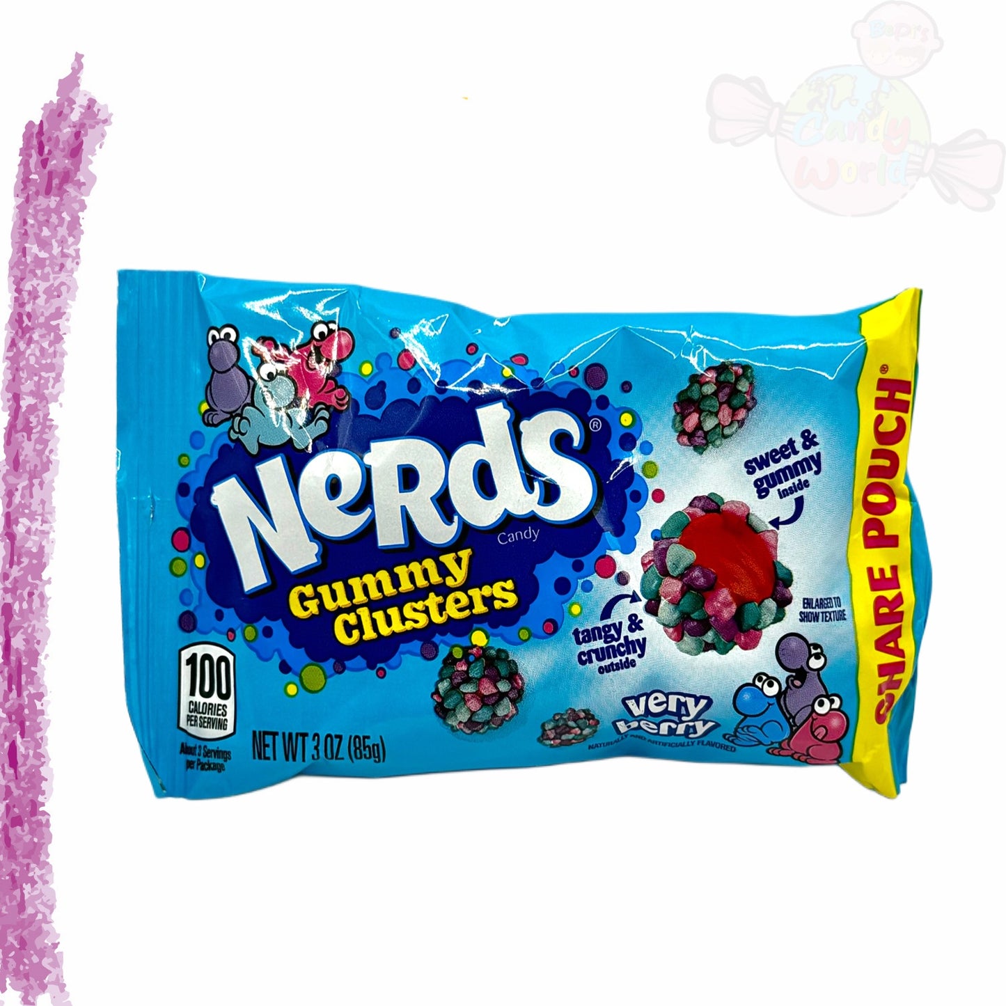 Nerds Gummy Clusters Very Berry 85g