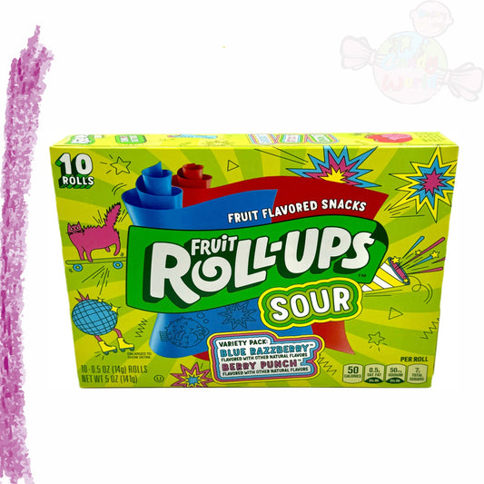 Fruit Roll Ups Sour Blue Raspberry Punch