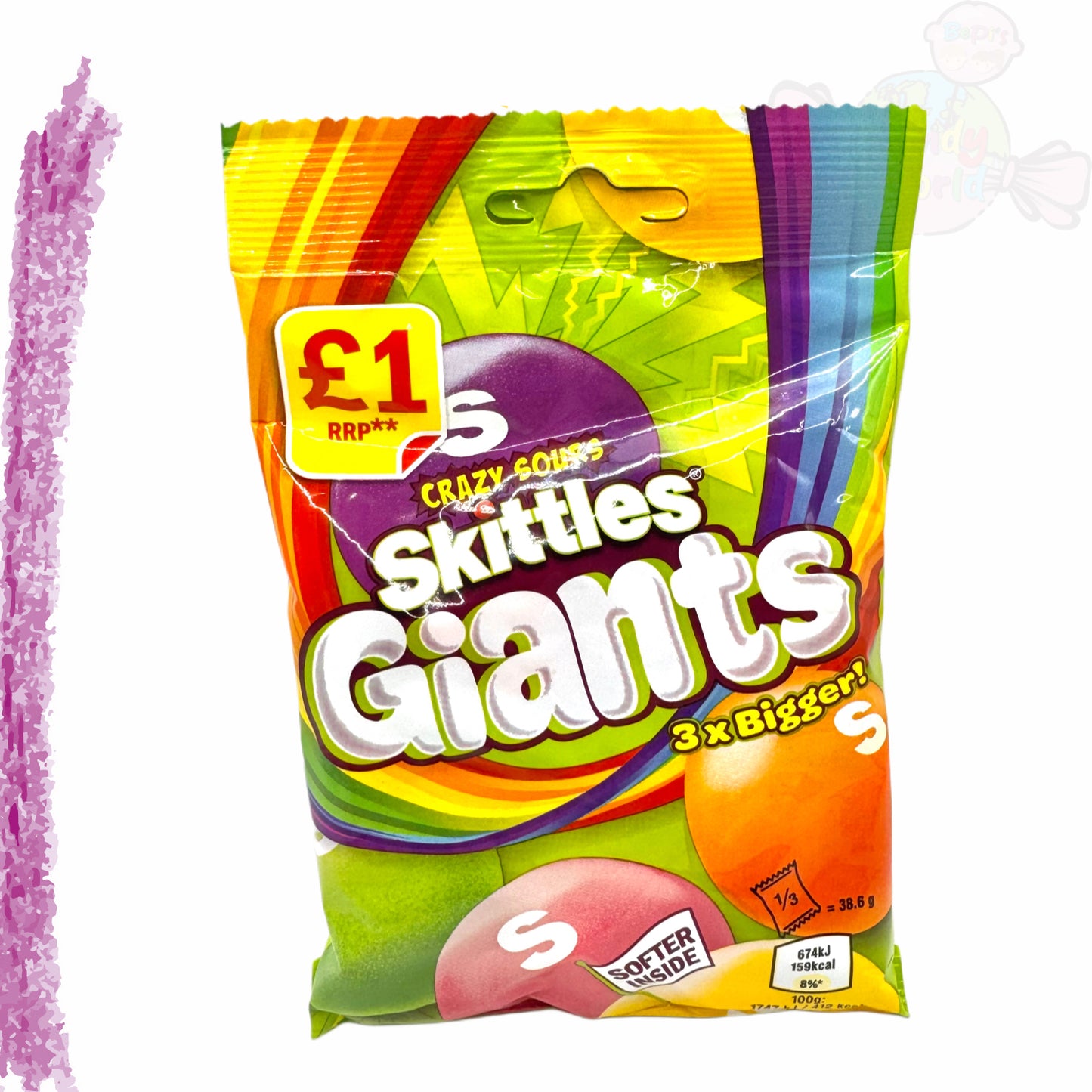 Skittles Sours Giants 116g