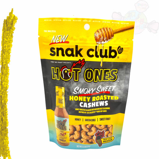 Snak Club Hot Ones Honey Roasted Smokey Sweet Cashew 71g