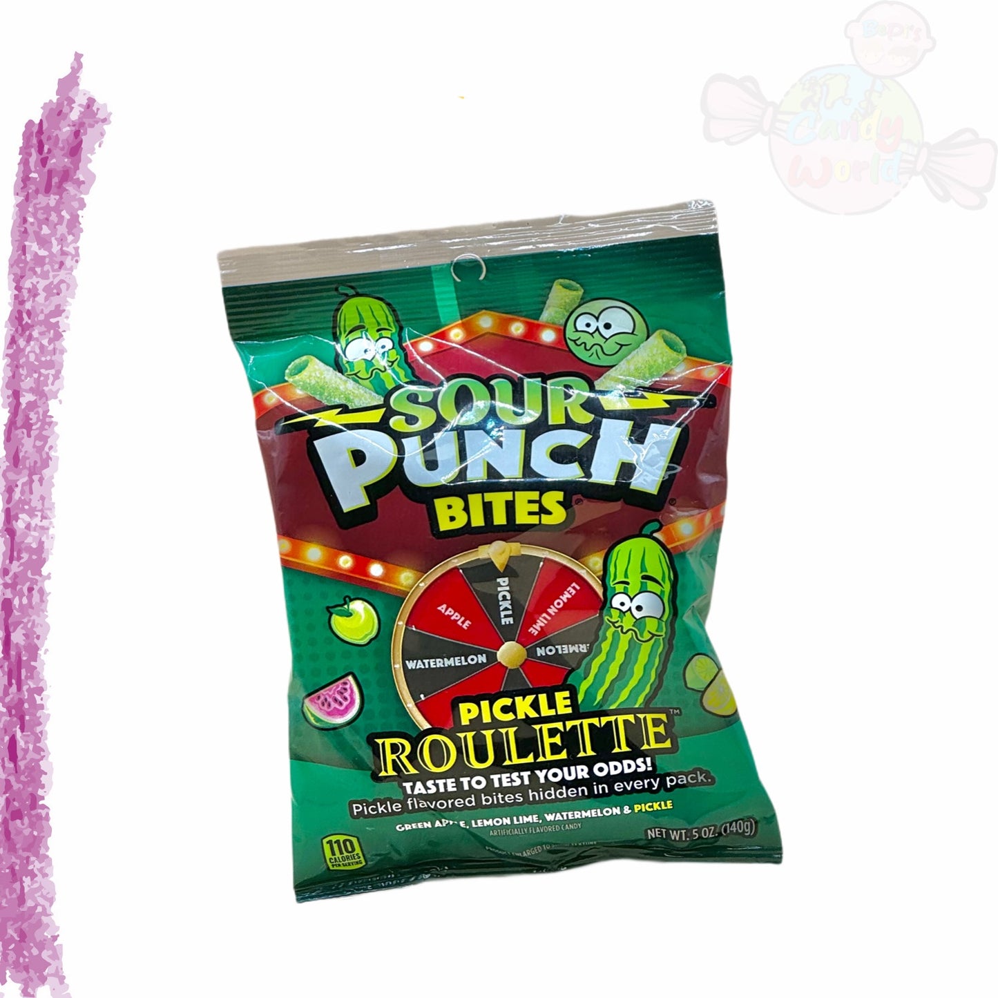 Sour Punch Bites Pickle Roulette