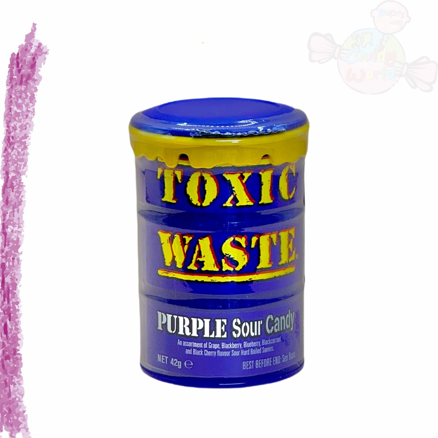 Toxic Waste Purple Sour Candy