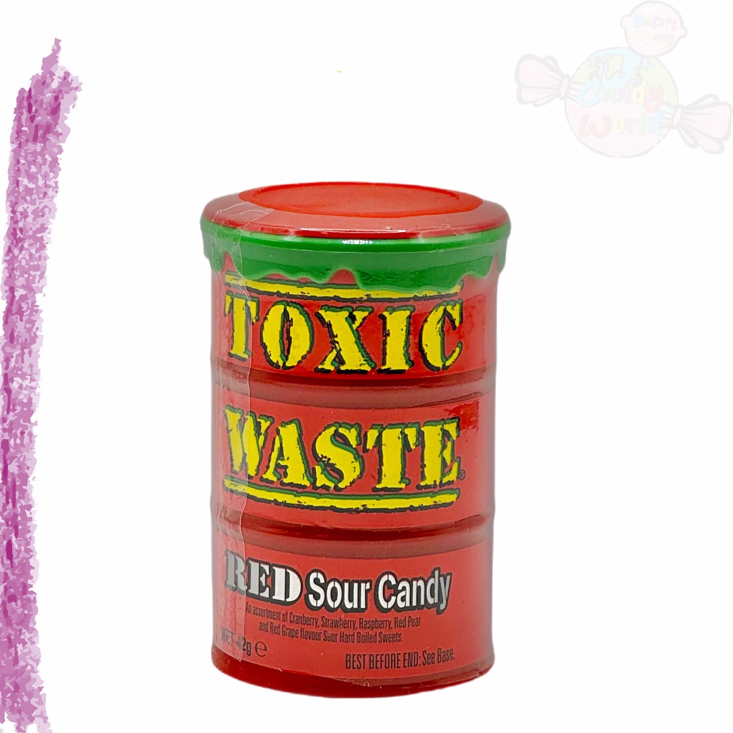 Toxic Waste Red Sour Candy