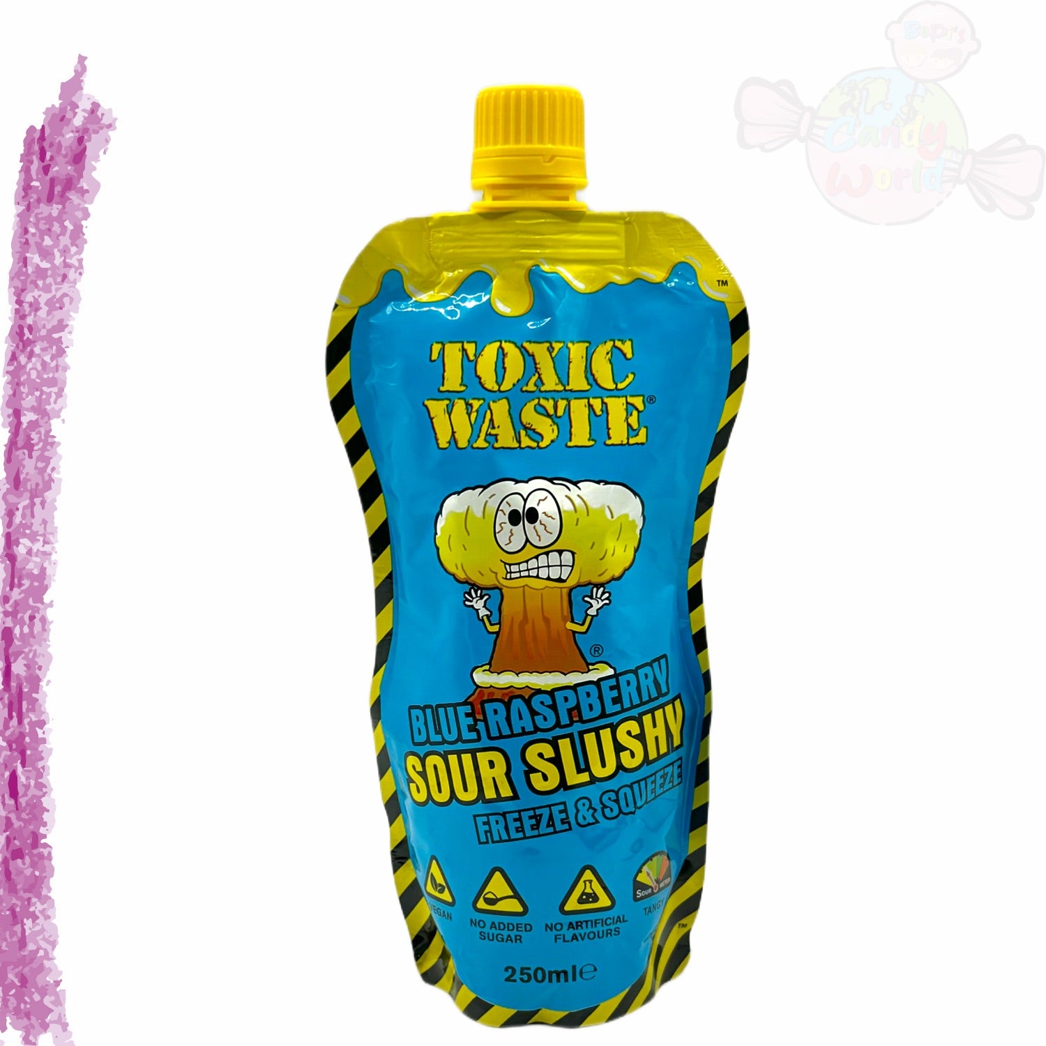 Toxic Waste Sour Slushy Blue Raspberry – BePi's Candy World