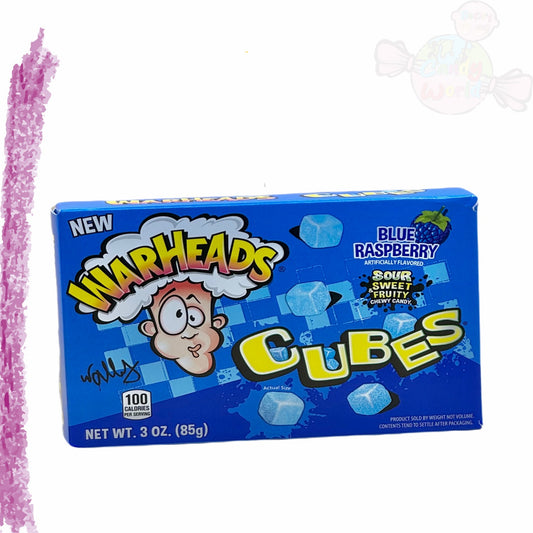 Warheads Blue Raspberry Cubes