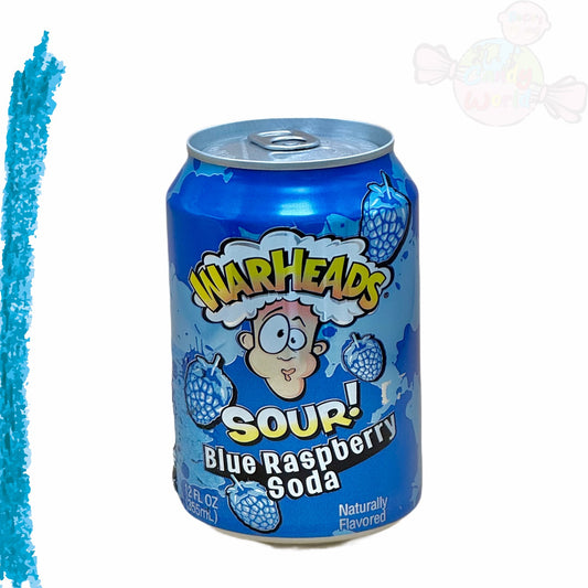 Warheads Sour Blue Raspberry Soda 355ml